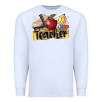 White teacher Premium Sweatshirt - Artiststas