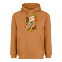 Meerkat Fall Owl Heavyweight Hoodie - LillyAllenDesigns