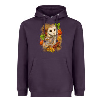 Plum Fall Owl Heavyweight Hoodie - LillyAllenDesigns