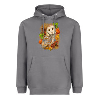 Storm Fall Owl Heavyweight Hoodie - LillyAllenDesigns