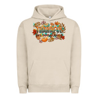 Pigment French Oak thankful for everything Urban Hoodie - CowGirlArtShop