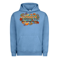 Pigment Pebble Blue thankful for everything Urban Hoodie - CowGirlArtShop