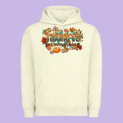 Thankful For Everything Urban Hoodie Designed By Cowgirlartshop