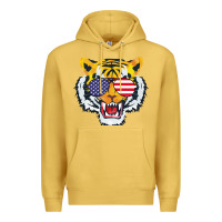 Antique Gold America Merica Tiger Premium Hoodie - Bettercallsaul