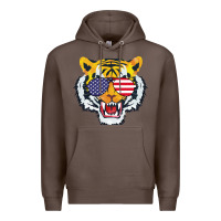 Coffee America Merica Tiger Premium Hoodie - Bettercallsaul