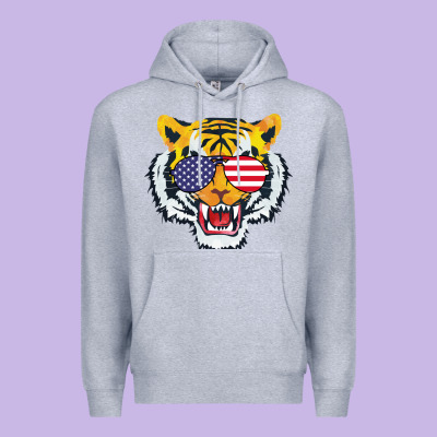 America Merica Tiger Premium Hoodie Designed By Bettercallsaul