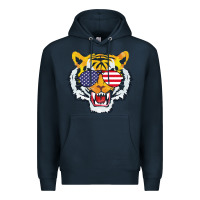 Navy America Merica Tiger Premium Hoodie - Bettercallsaul