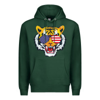 Sports Green America Merica Tiger Premium Hoodie - Bettercallsaul