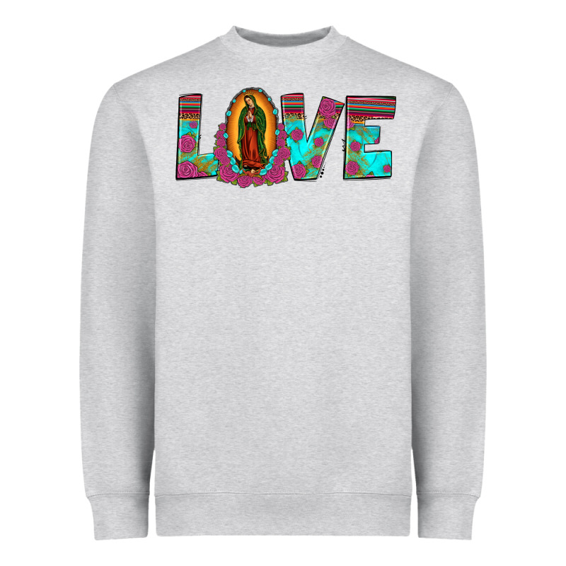 Love Our Lady Of Guadalupe Heavyweight Sweatshirt by JahusDesignShop | Teevron