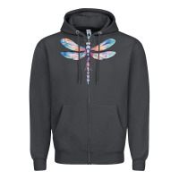 Smoke dragonfly Zipper Hoodie - MaliasSmallBusiness