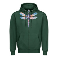 Dragonfly Zipper Hoodie | Teevron
