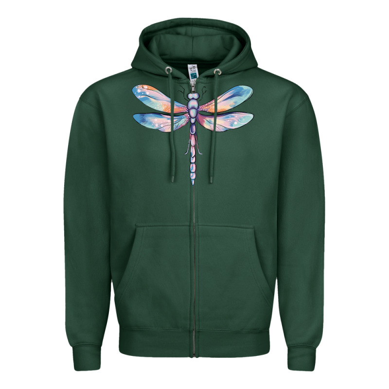 Dragonfly Zipper Hoodie by MaliasSmallBusiness | Teevron