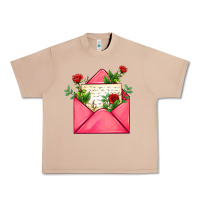 Burro pink letter Urban Heavy Tee - AdoDesignShop