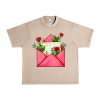 French Oak pink letter Urban Heavy Tee - AdoDesignShop