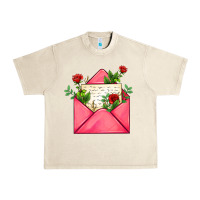 Sandshell pink letter Urban Heavy Tee - AdoDesignShop