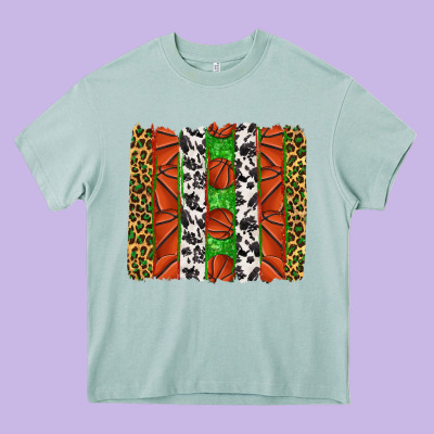 Basketball Brush Strokes Heavy Core Tee Designed By Texasbilliewilder