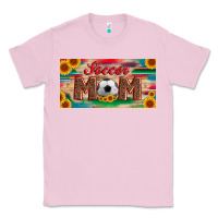 Bubblegum Pink soccer mom with ball and sunflower and serape licanse plate Classic Tee - Artiststas