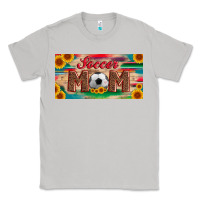 Moon Dust soccer mom with ball and sunflower and serape licanse plate Classic Tee - Artiststas
