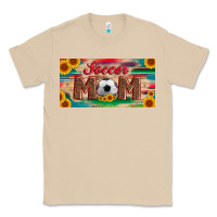 Mushroom soccer mom with ball and sunflower and serape licanse plate Classic Tee - Artiststas
