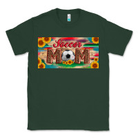 Sports Green soccer mom with ball and sunflower and serape licanse plate Classic Tee - Artiststas