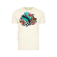 Vintage Arctic race sunflower patches Vintage Tee - AdoDesignShop