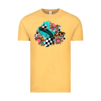Vintage Mustard race sunflower patches Vintage Tee - AdoDesignShop