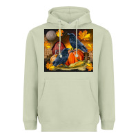 Matcha Fall Crow Heavyweight Hoodie - LillyAllenDesigns