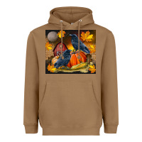 Toasted Coconut Fall Crow Heavyweight Hoodie - LillyAllenDesigns