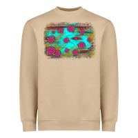 Mushroom gemstone serape glitter background Heavyweight Sweatshirt - JahusDesignShop