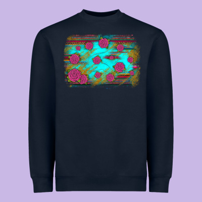 Gemstone Serape Glitter Background Heavyweight Sweatshirt Designed By Jahusdesignshop