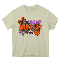 Mossy little sister biggest fan basketball Heavy Core Tee - Zillion Design Studio