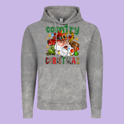 Country Christmas Vintage Hoodie Designed By Bundleandbundleshop