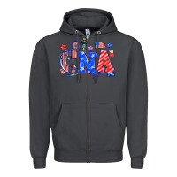 Smoke 4th of july cna Zipper Hoodie - NancyCooperArtShop
