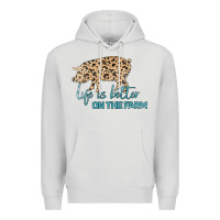 Dove Grey Life is Better on the Farm Premium Hoodie - Bettercallsaul