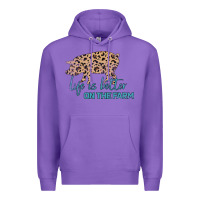 Purple Life is Better on the Farm Premium Hoodie - Bettercallsaul