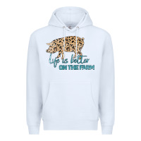 White Life is Better on the Farm Premium Hoodie - Bettercallsaul