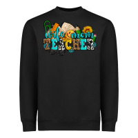 Black wife mom teacher with sunflowers Heavyweight Sweatshirt - AdoDesignShop
