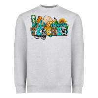 Heather Grey wife mom teacher with sunflowers Heavyweight Sweatshirt - AdoDesignShop