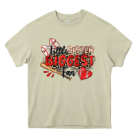 Mossy little sister biggest fan baseball Heavy Core Tee - Zillion Design Studio