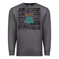 Charcoal Heather mama it s okay Premium Sweatshirt - Artiststas