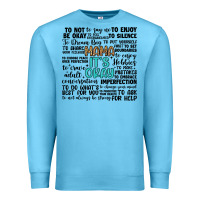 Ocean Blue mama it s okay Premium Sweatshirt - Artiststas
