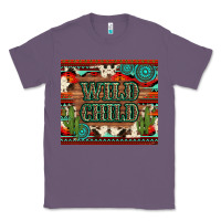 Lavender wild chıld aztec gemstone and cactus Classic Tee - Artiststas