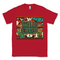 Red wild chıld aztec gemstone and cactus Classic Tee - Artiststas