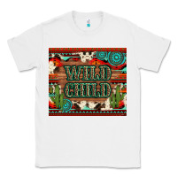 White wild chıld aztec gemstone and cactus Classic Tee - Artiststas