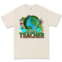 Bone sped teacher with earth globe Premium Tee - texasbilliewilder
