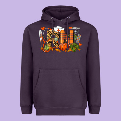 Fall Rn Registered Nurse Heavyweight Hoodie Designed By Lillyallendesigns