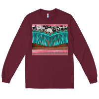 Burgundy western fringe cowhide leopard Long Sleeve Tee - BarkalooDesign