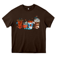Chocolate Brown basketball coffee cups Heavy Core Tee - texasbilliewilder