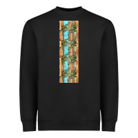 Black dinosaur brontosaurus pen wrap Heavyweight Sweatshirt - Artiststas