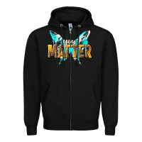 Black you matter Zipper Hoodie - NancyCooperArtShop
